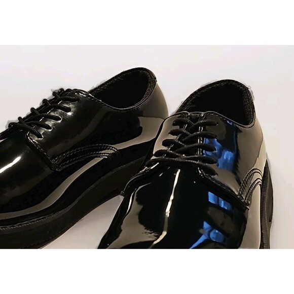 Original SWAT Men's Classic Hi-Gloss Synthetic Leather Oxford Work Shoe Men's 9W - Picture 7 of 10